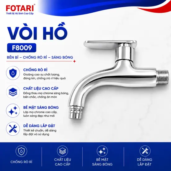 Củ Vòi Hồ Fotari Đồng Thau F-8009