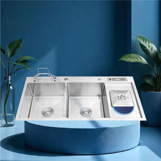 Chậu Rửa Chén 2 Hộc Inox 304 Fotari C-28
