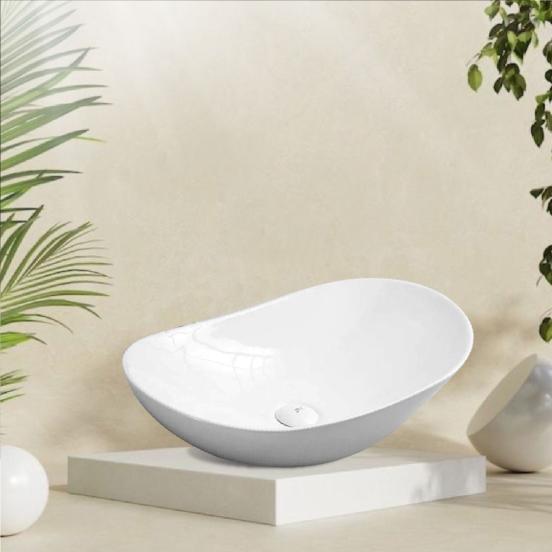 Lavabo Men Sứ Tráng Viền Fotari H-113