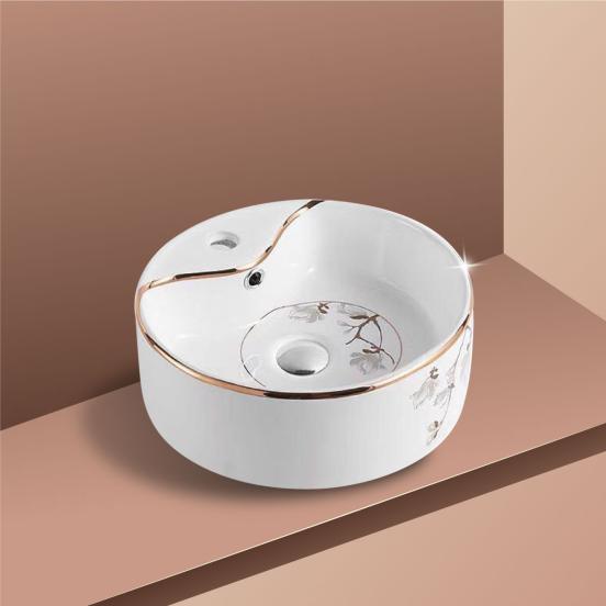 Lavabo Sứ Dáng Tròn H-885