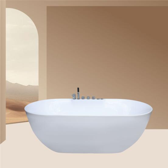 Bồn Tắm Fotari Oval Cạnh Mỏng Massage ABT-1316