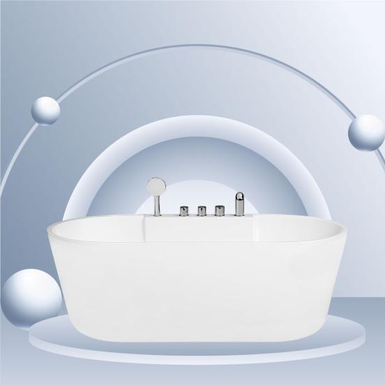 Bồn Tắm Oval Fotari Cạnh Thẳng Massage ABT-0916
