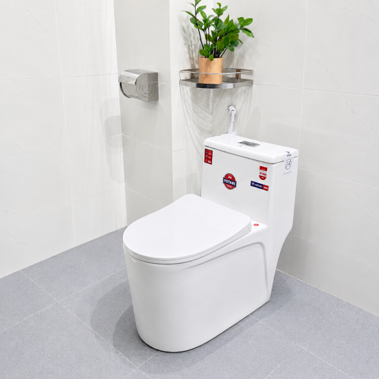 Bồn Cầu Fotari Sứ Nguyên Khối Nano Ceramic Model 1666