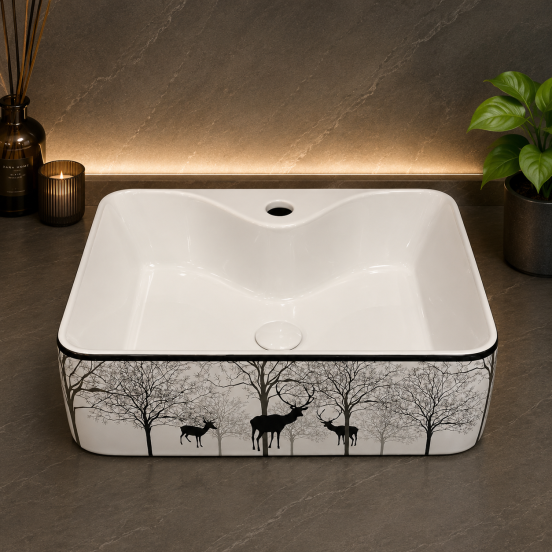 Chậu Lavabo Sứ Đặt Bàn Fotari H-892