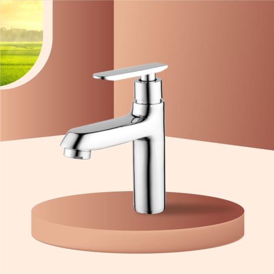 Vòi Lạnh Lavabo Đồng Thau Mạ Crom Fotari F-6025